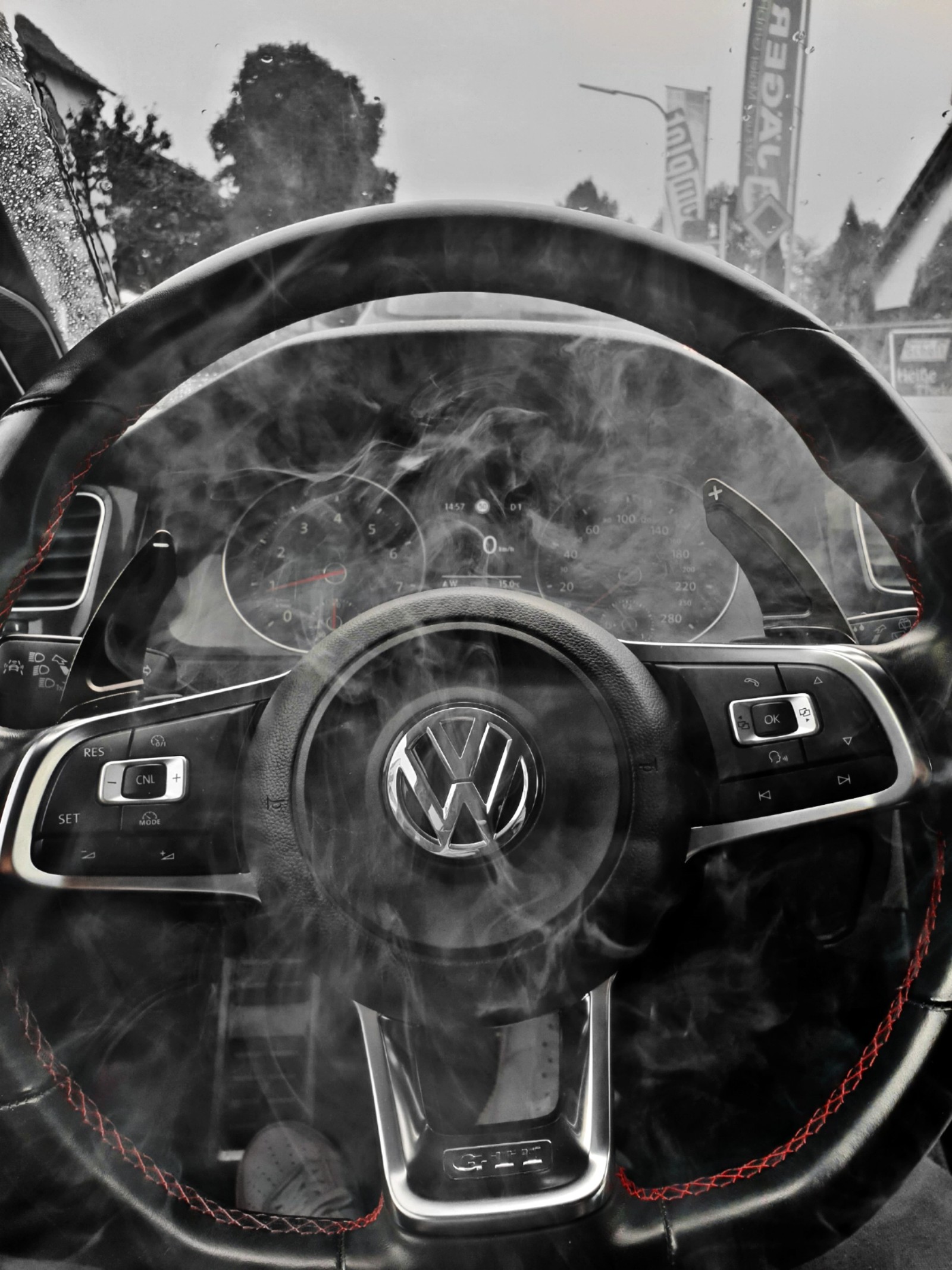 black, black car, golf, golf 7, golf 7 gti wallpaper