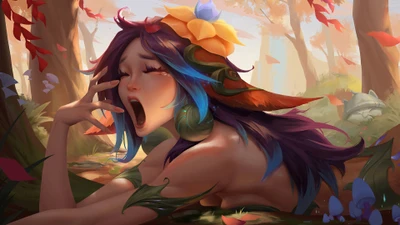 lillia, league of legends, video game, art