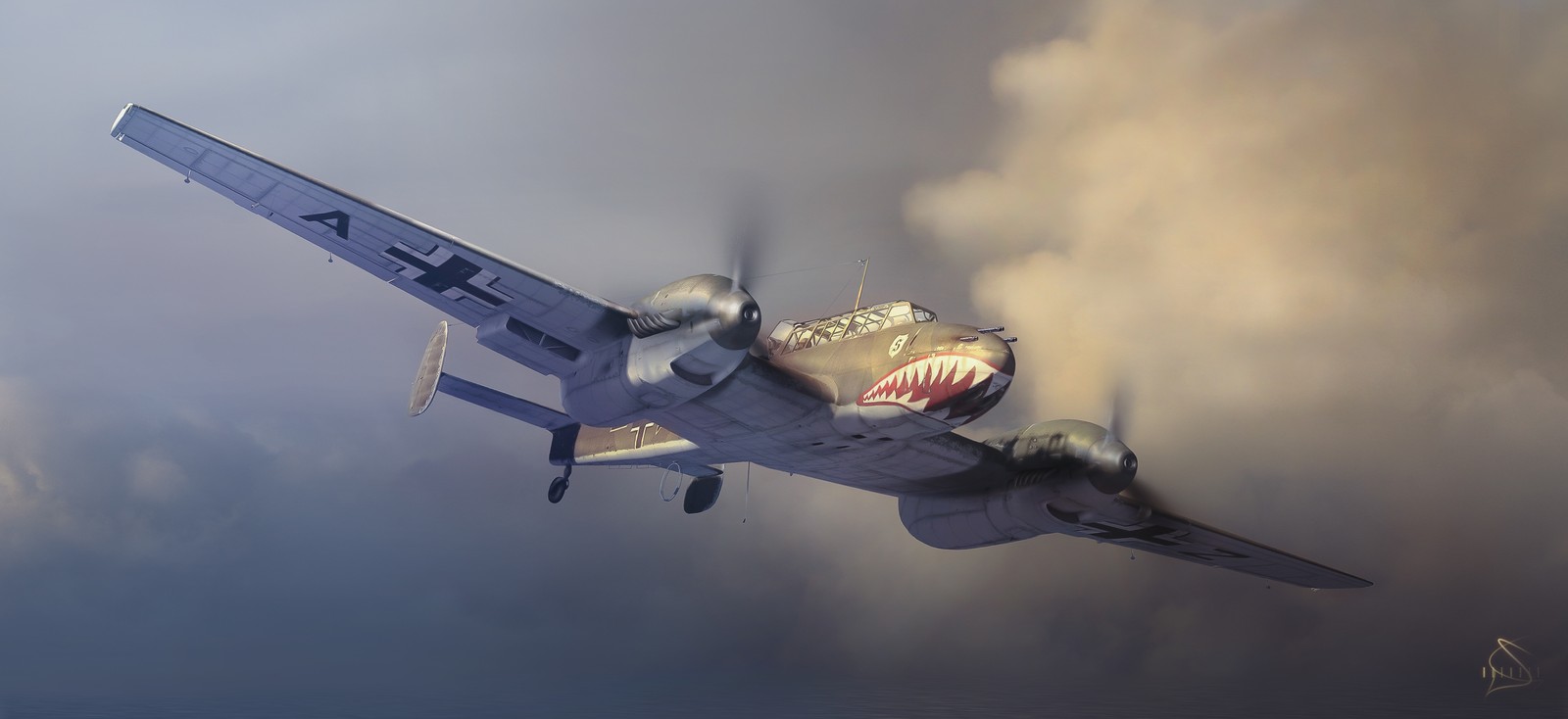 messerschmitt bf 110, messerschmitt, messerschmitt bf 109, airplane, aircraft wallpaper