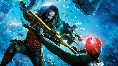 аквамен и затерянное королевство, aquaman and the lost kingdom, черная манта, black manta, 5k