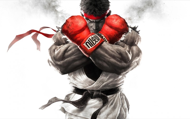 Крупный план человека в боксерской перчатке (street fighter v, ryu, иллюстрация, улица боец iv, мускул)