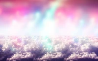 cloud, atmosphere, daytime, pink, blue wallpaper