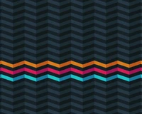 Symmetrical Minimalist Pattern in Vibrant Colors on Dark Background