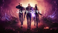 outriders, video game, characters wallpaper