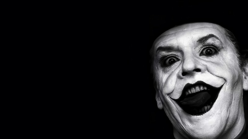 Крупный план мужчины с улыбкой на лице (джокер, joker, суперзлодей, злодей, джек николсон)