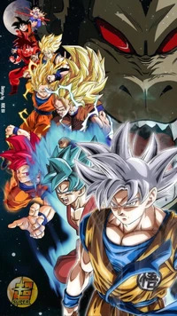 Épicos heróis de Dragon Ball em ação