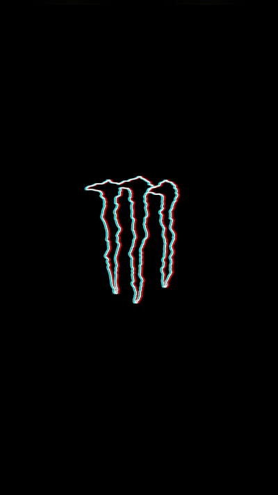 Logo de Monster Energy Drink avec effet 3D