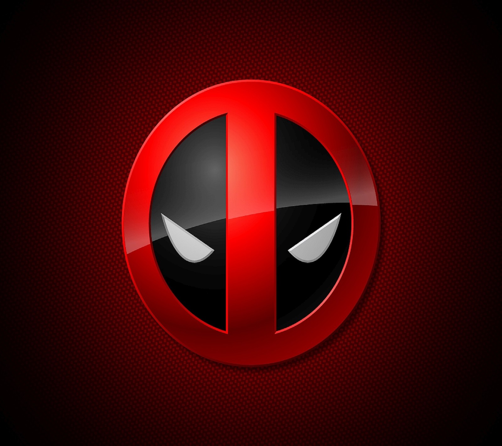 Logotipo do deadpool em um fundo vermelho (2016, dealpool)