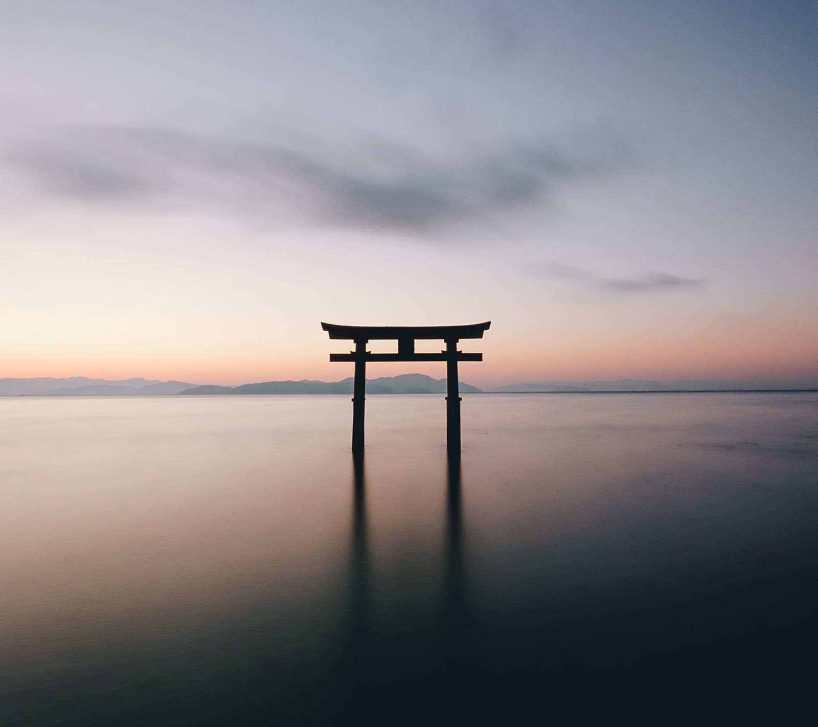 Lade architektur, japan, landschaft, szene, torii Hintergrund herunter