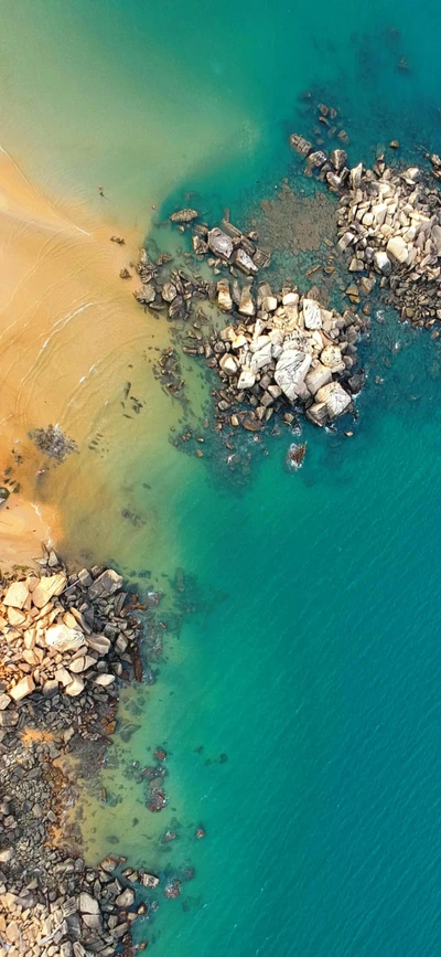 costa, océano, rocas, mar