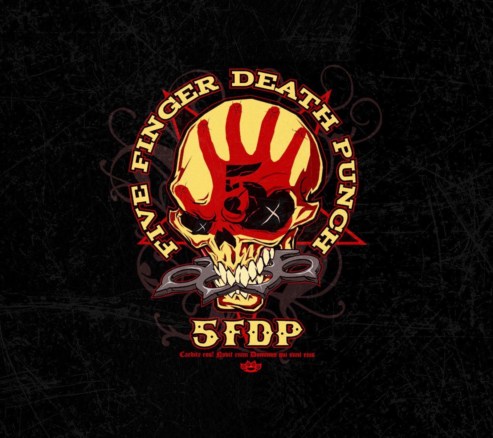 Lade 5fdp, hard rock Hintergrund herunter