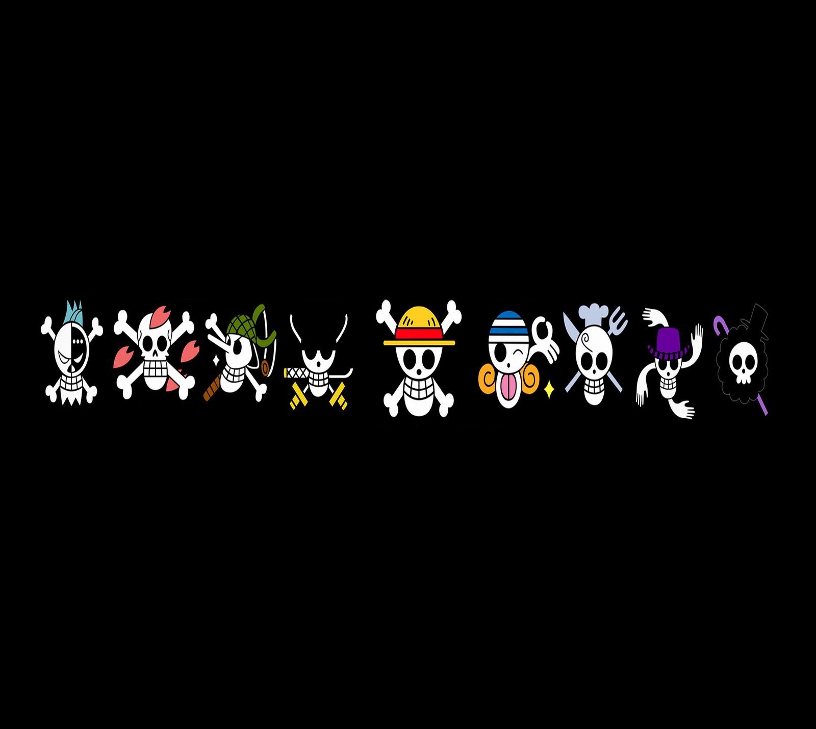 A close up of a group of cartoon characters on a black background (abej, beograd, skull)