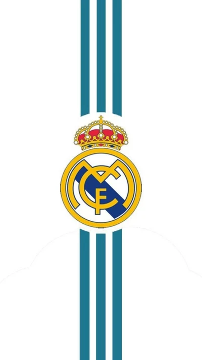 Logotipo do Real Madrid CF com coroa icônica e listras