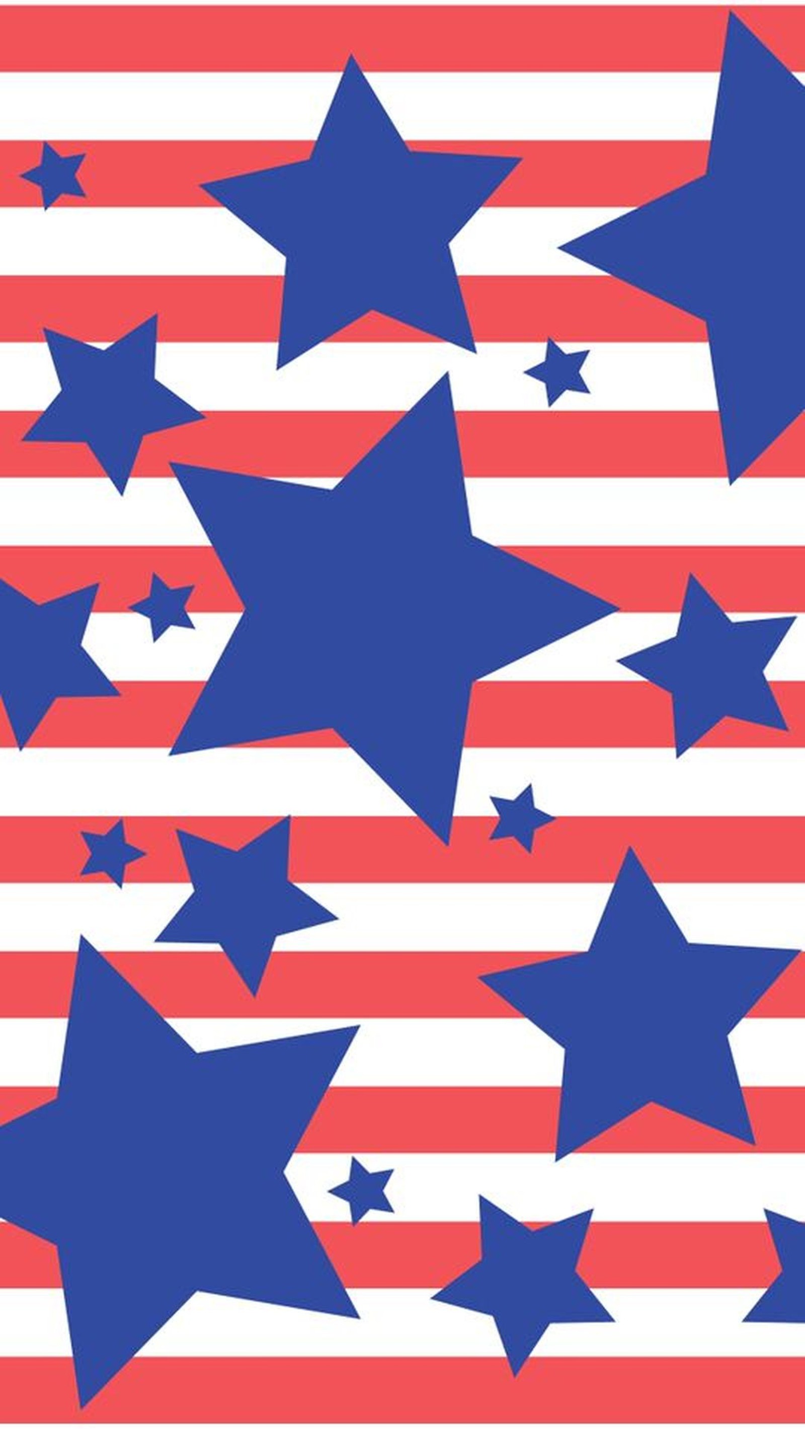 A red, white and blue stars and stripes background (and stripes, stars)