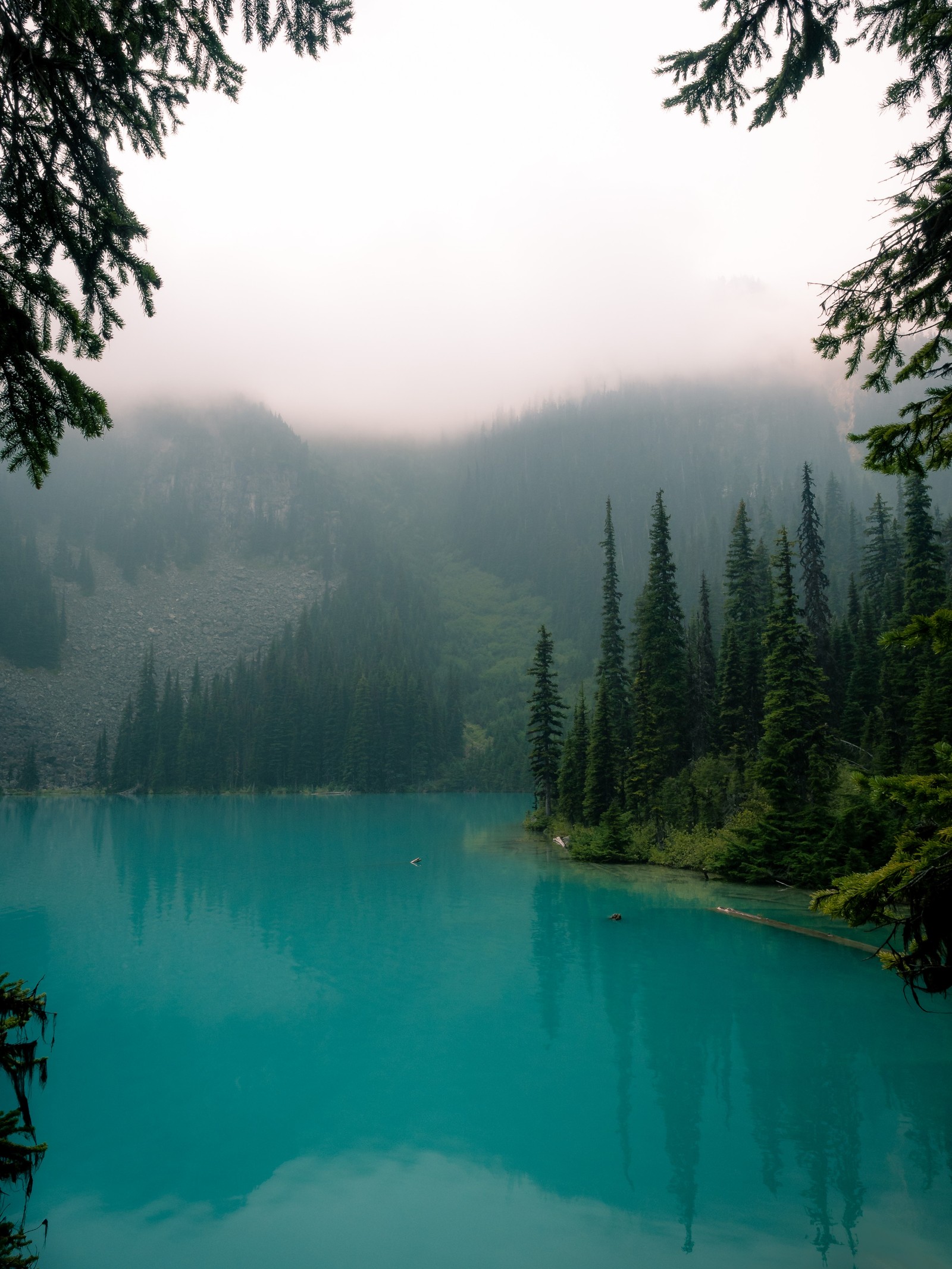 Il y a un lac avec une montagne en arrière-plan (plan deau, nature, paysage naturel, eau, ressources en eau)