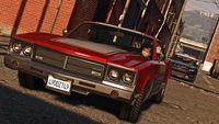 Perseguição de carro muscle vintage em Grand Theft Auto V