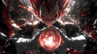 Vegeta as Super Saiyan: Power Unleashed in Stunning AI Art