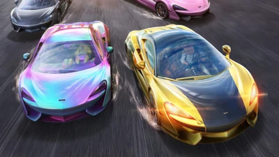 Dynamic McLaren Sports Cars Racing in PUBG Mobile