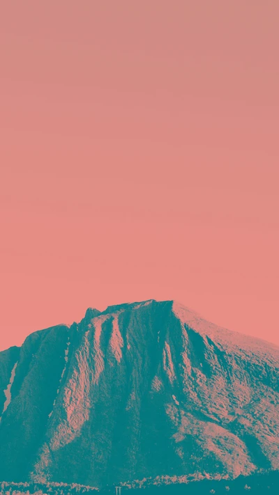 Pink Peaks of Norway: A Pop Art Landscape