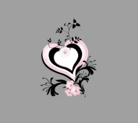 design, heart, pink wallpaper