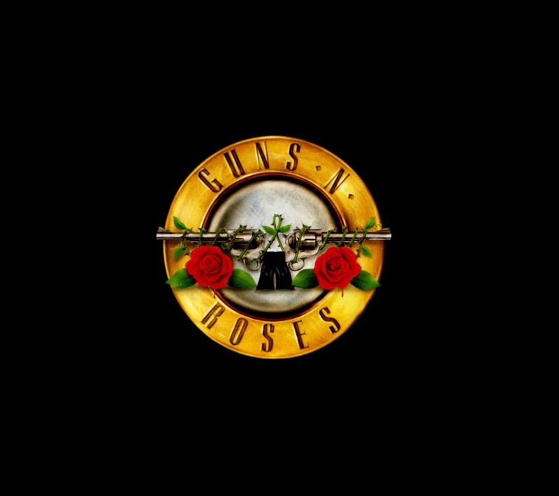 Логотип guns and roses на черном фоне (тхстджт, thstjtj, tjstj)