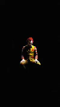 Dunkle Reflexion des Jokers von McDonald's