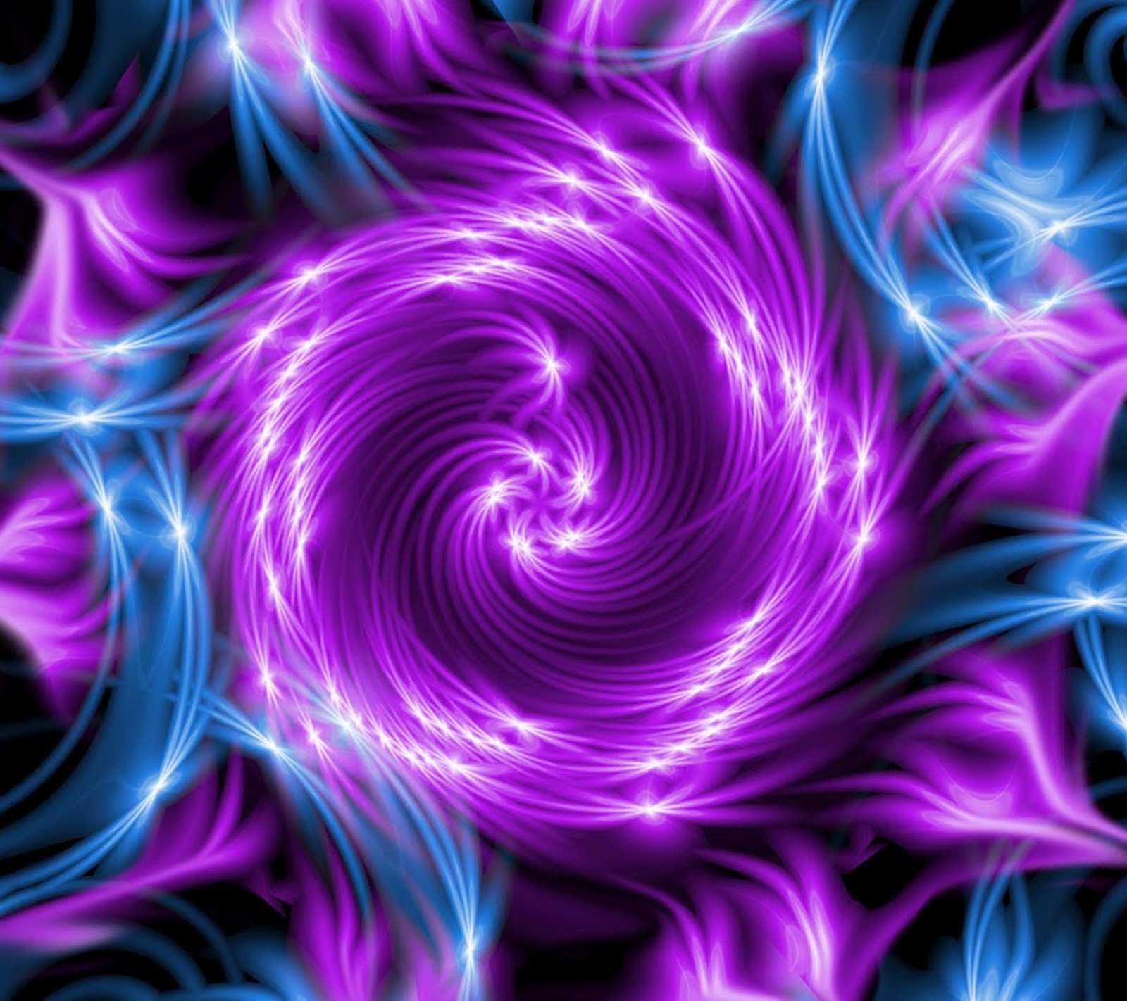 A purple and blue spiral design with swirls and swirls (color, design)