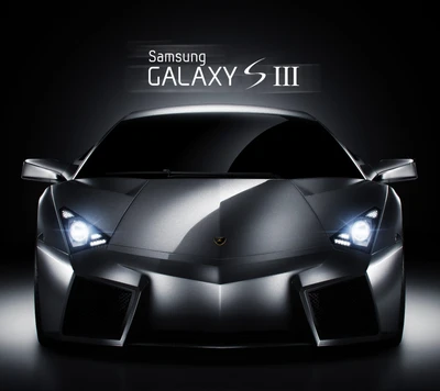 Samsung Galaxy S III с черным Lamborghini в стальном отделке