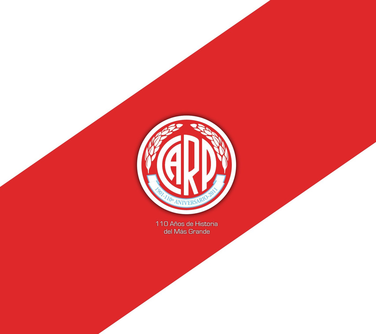 Eine nahaufnahme einer rot-weiß gestreiften wand mit einem logo (karpfen, club atlético river plate, club atletico river plate, river plate)