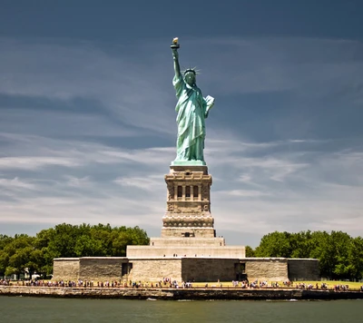 Estátua da Liberdade na Ilha da Liberdade, Cidade de Nova Iorque