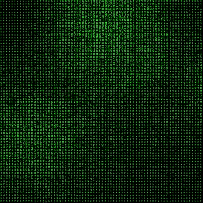 Grüner Matrix-Code: Eine digitale Landschaft aus Buchstaben und Zahlen