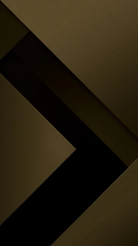 Elegant abstract design featuring layered brown and gold geometric shapes on a dark background.