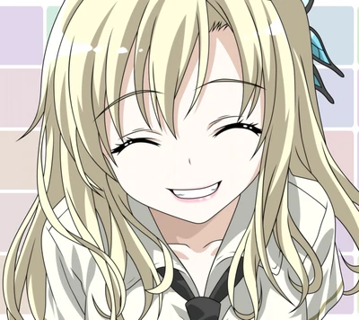 anime, haganai, sena, sourire