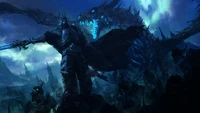 lich king, undead, army, world of warcraft, wow wallpaper