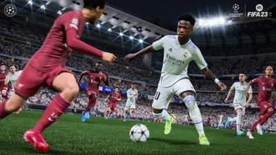 Enfrentamiento intenso en FIFA 23: Real Madrid vs. Liverpool