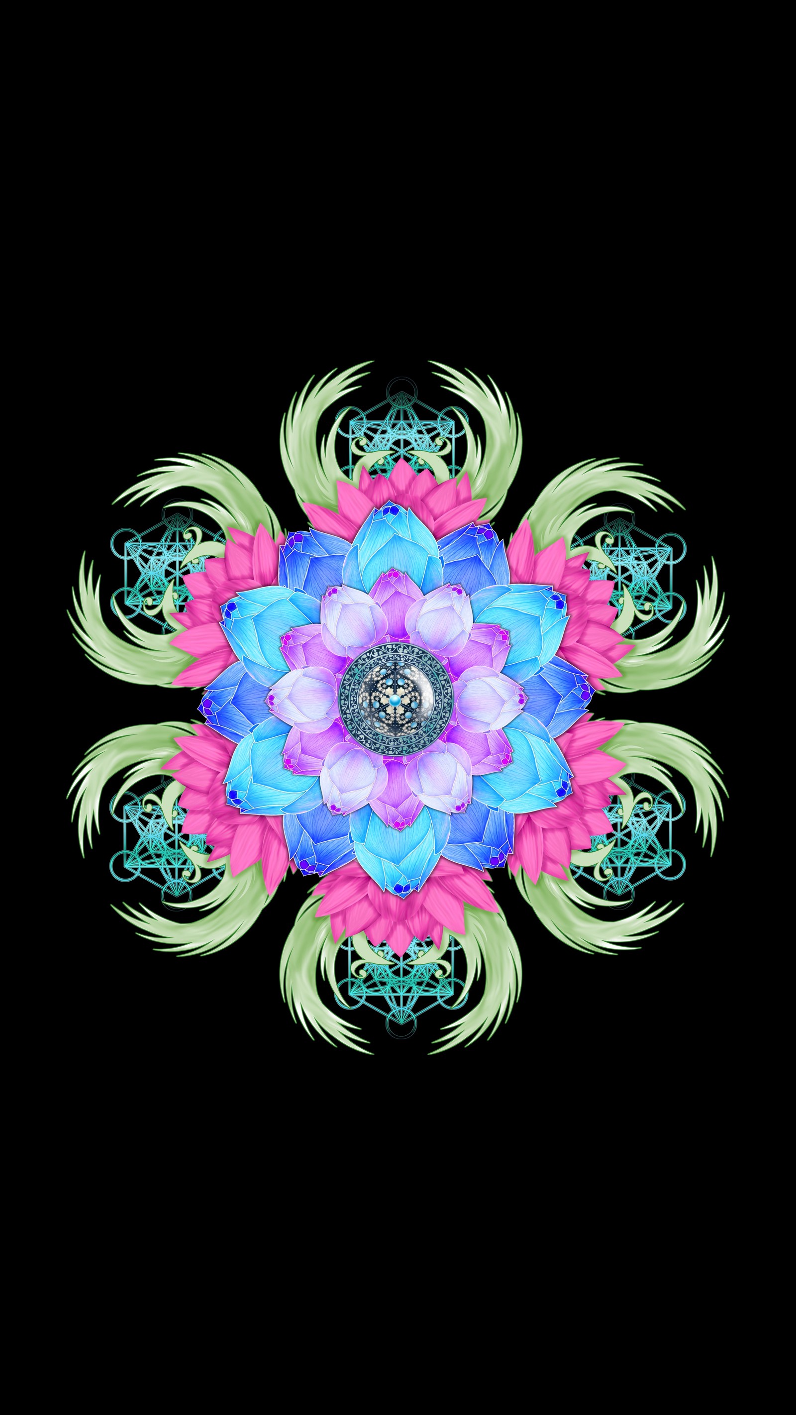 Descargar fondo de pantalla mandala, aqua, turquesa, diseño gráfico, rosa