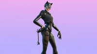 Skin da Mulher-Gato no Fortnite: Design de traje elegante