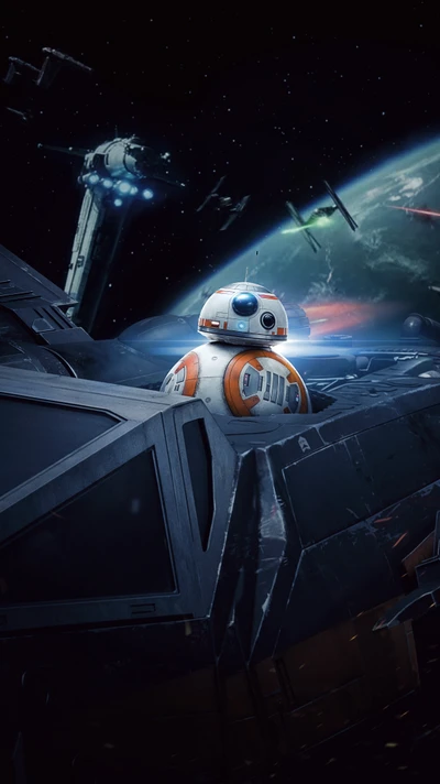 BB-8 Navigiert durch den Kosmos inmitten galaktischer Konflikte