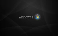 Logotipo do Windows 7 em um fundo escuro