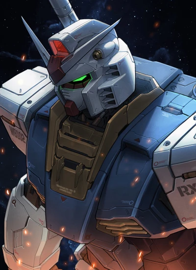 rx 78 2 gundam, mobile suit gundam, anime, fondo de pantalla 4k