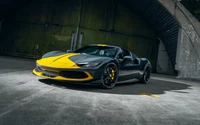 Novitec Ferrari 296 GTB: Híbrido de alto rendimiento en un llamativo diseño negro y amarillo