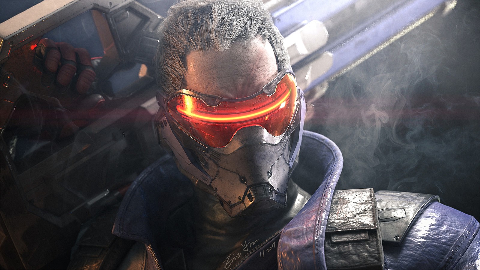 Lade soldier 76, overwatch, videospiel Hintergrund herunter