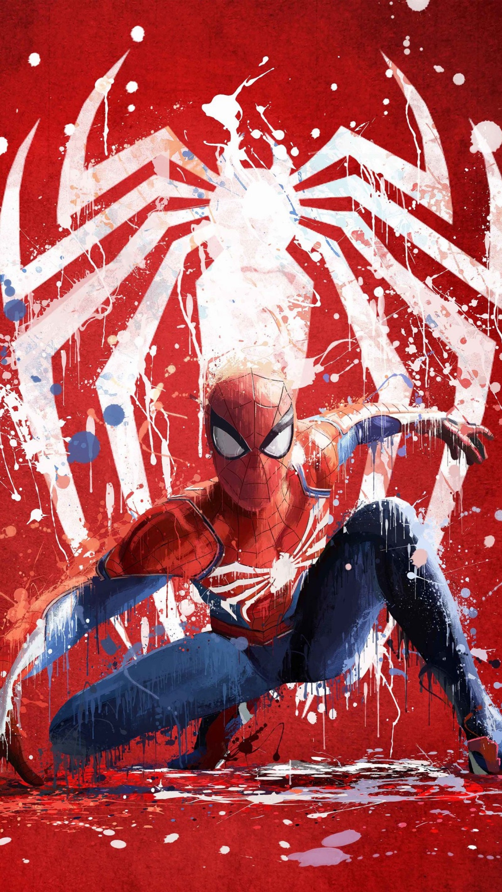 Lade kunst, fans, spider man splash Hintergrund herunter