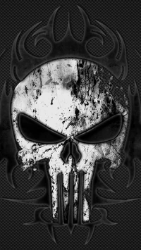 punisher, skull, tribal wallpaper