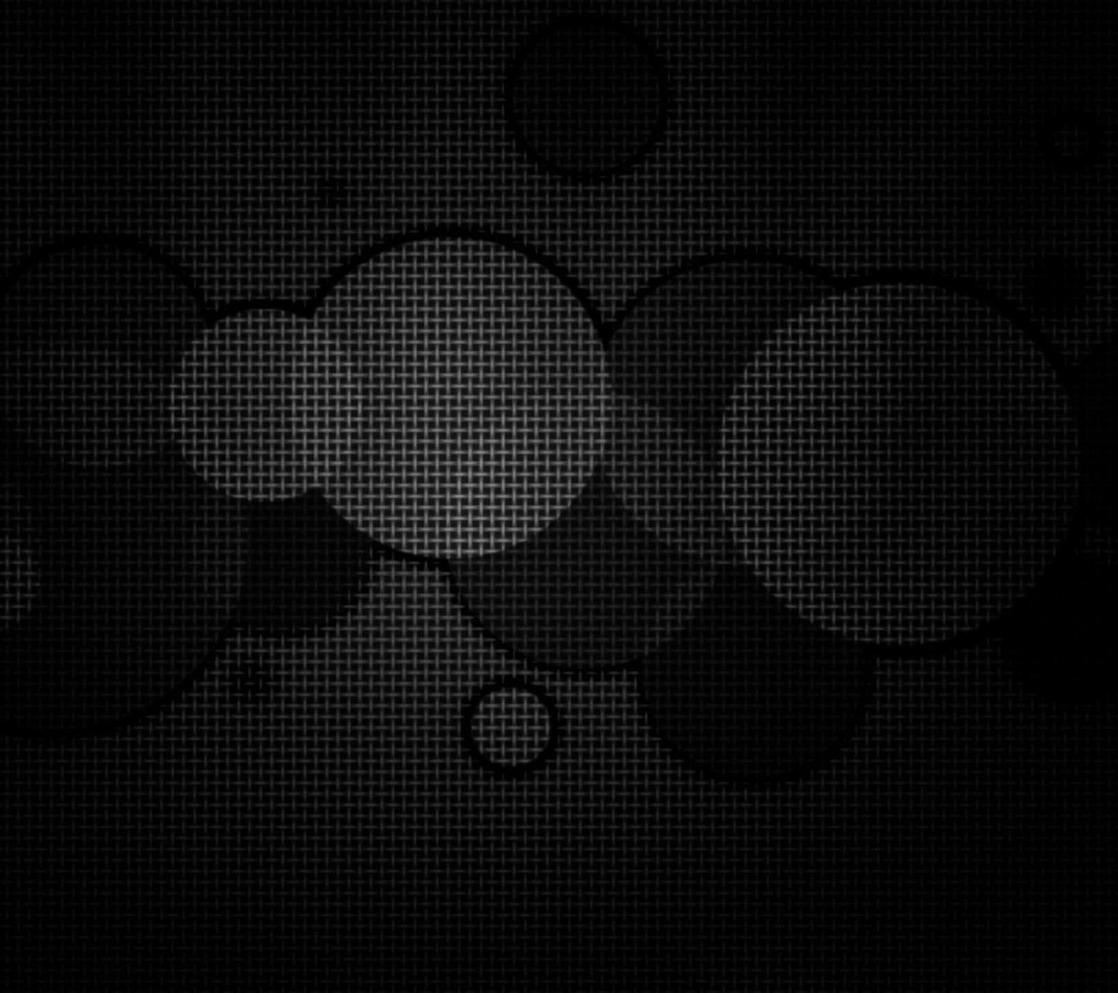 A black and white photo of a bunch of circles (black, bubble, circle, dark, grid)