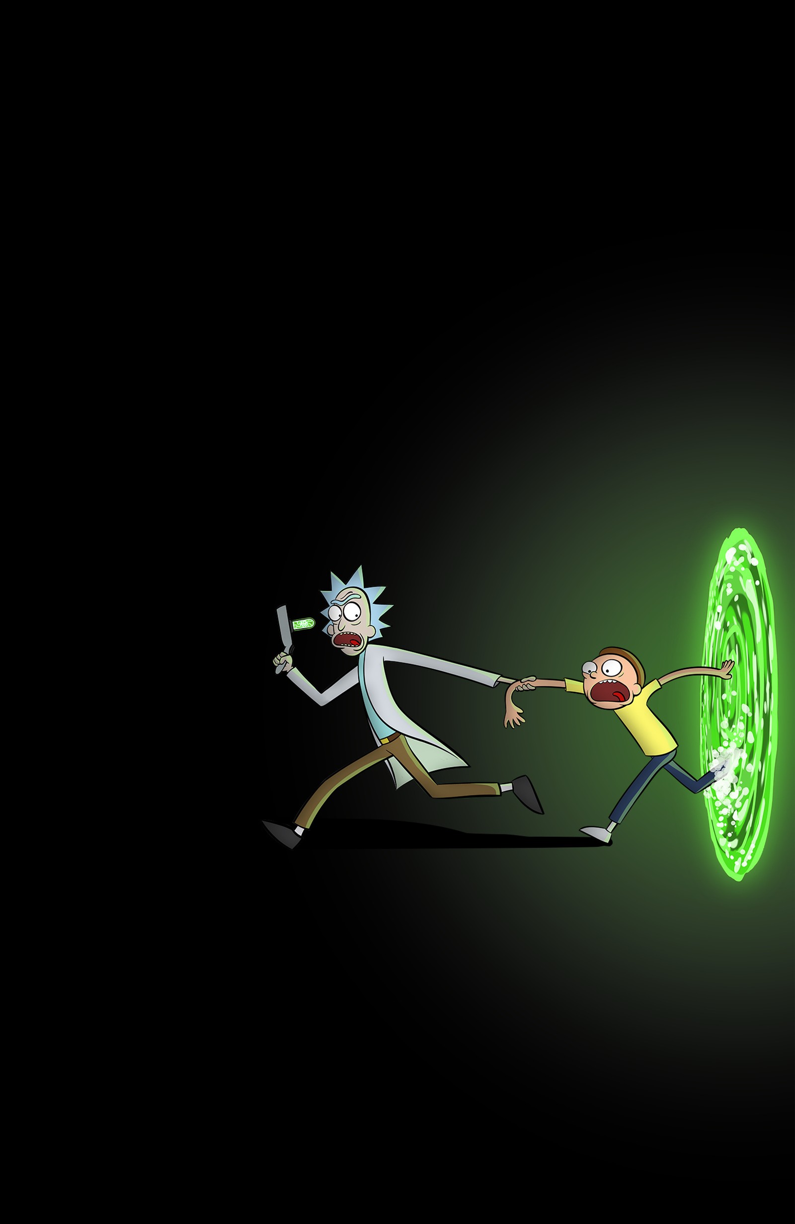 adult, amoled, and, black, morty Download Wallpaper