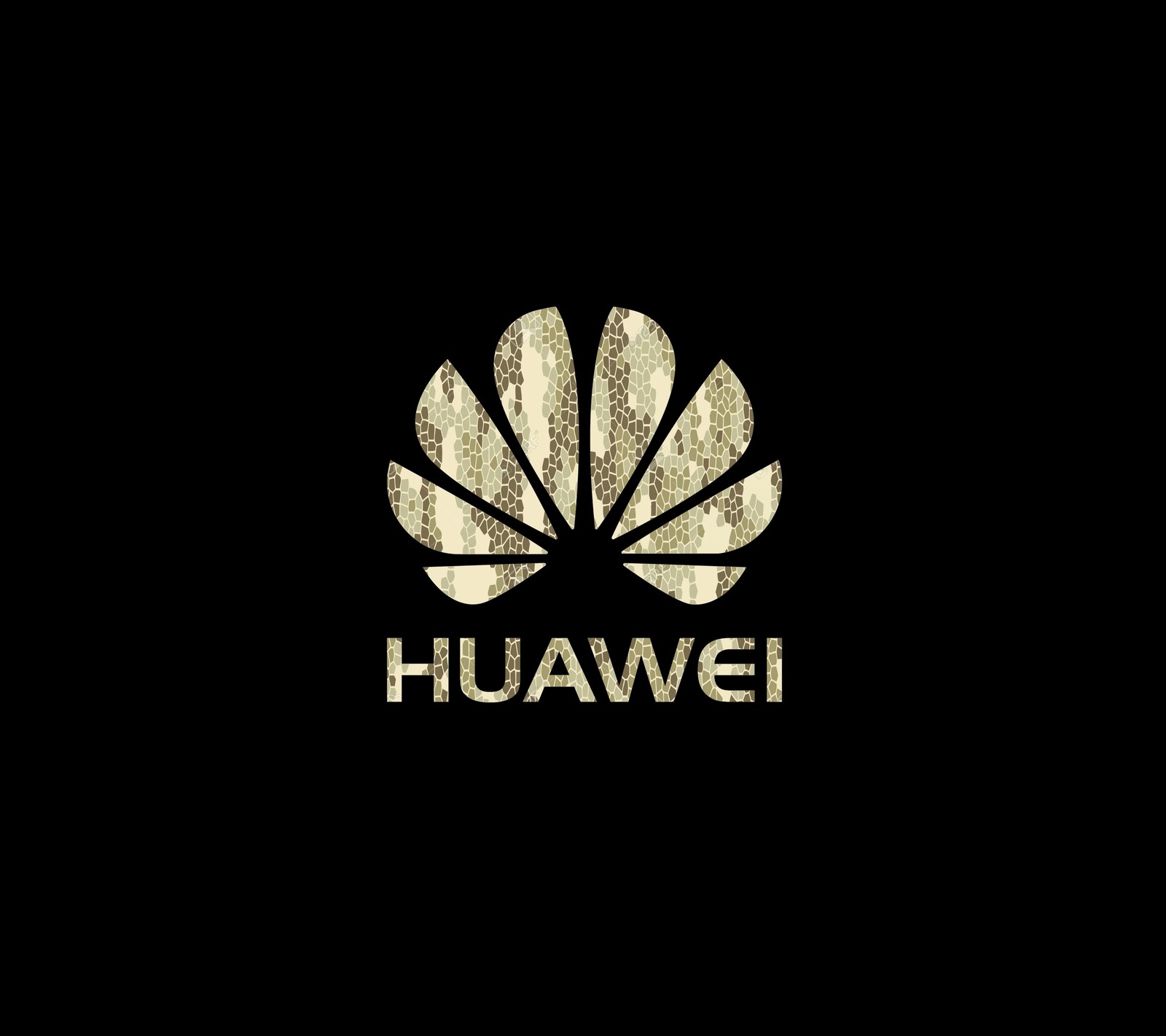 A close up of a logo on a black background (black, cool, dr, huawei, love)