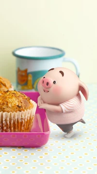 cartoon character, pig p wallpaper