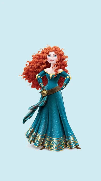 corajoso, disney, merida, princesa