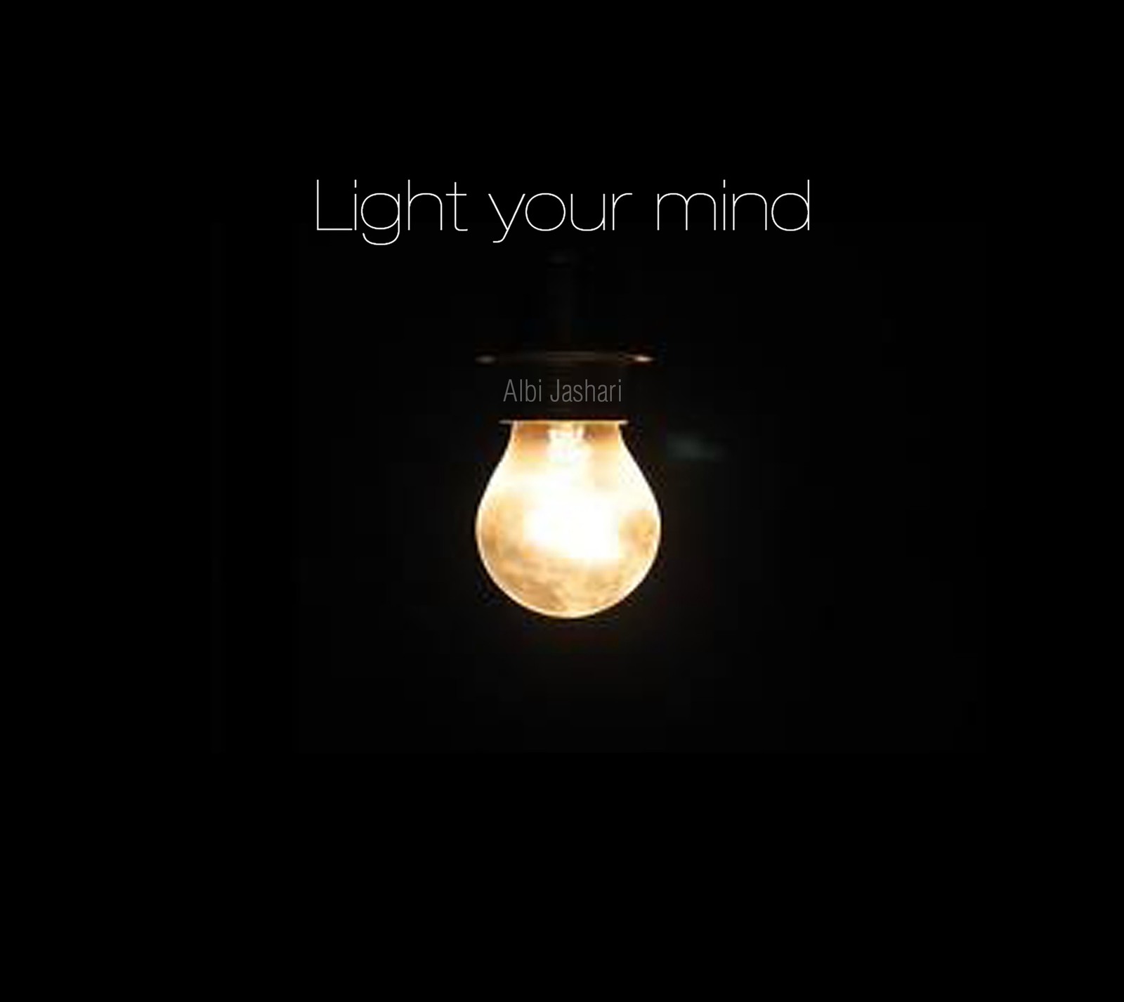 A light bulb with the words light your mind on it (image, themes, wallpaper)